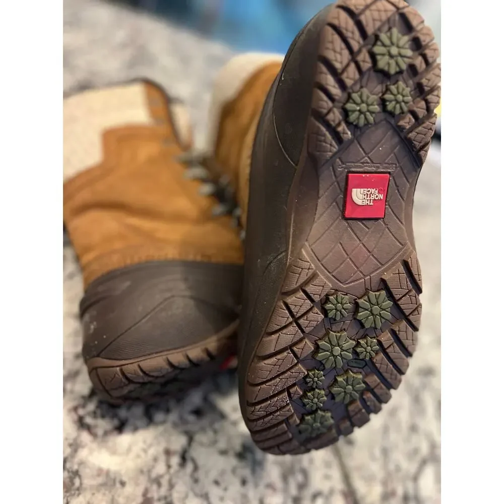 The North Face Shellista II Mid women brown winter snow boots size 9.5